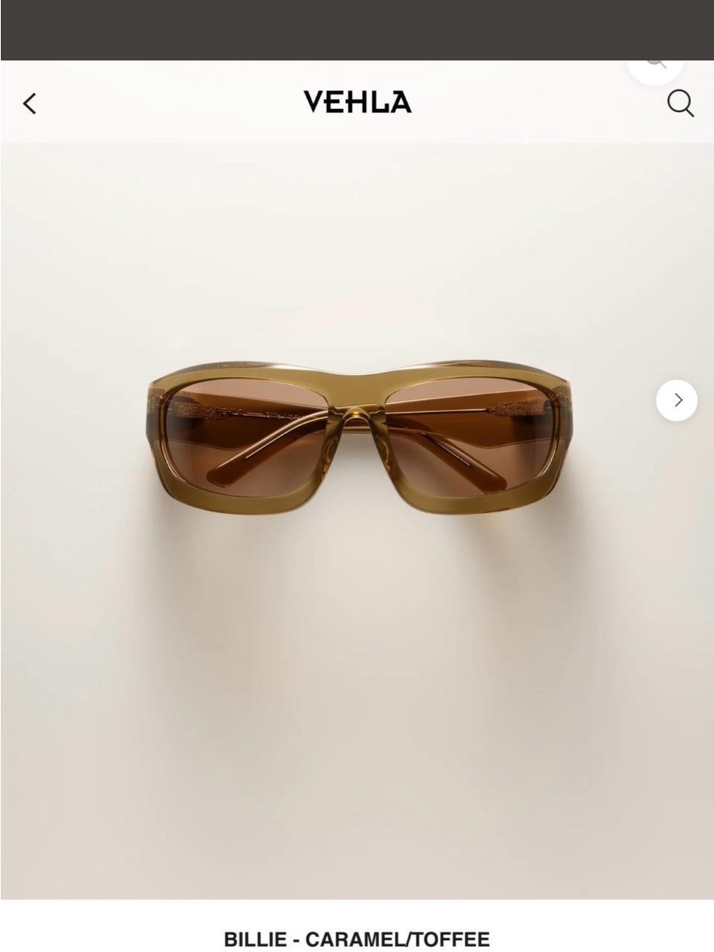 ISO VEHLA Billie Sunglasses in Caramel/Toffee - Picture 1 of 1